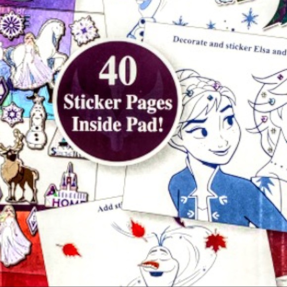 New FROZEN II Sticker Fun With Over 200 Stickers & 40 Sticker Pages - Picture 5 of 9